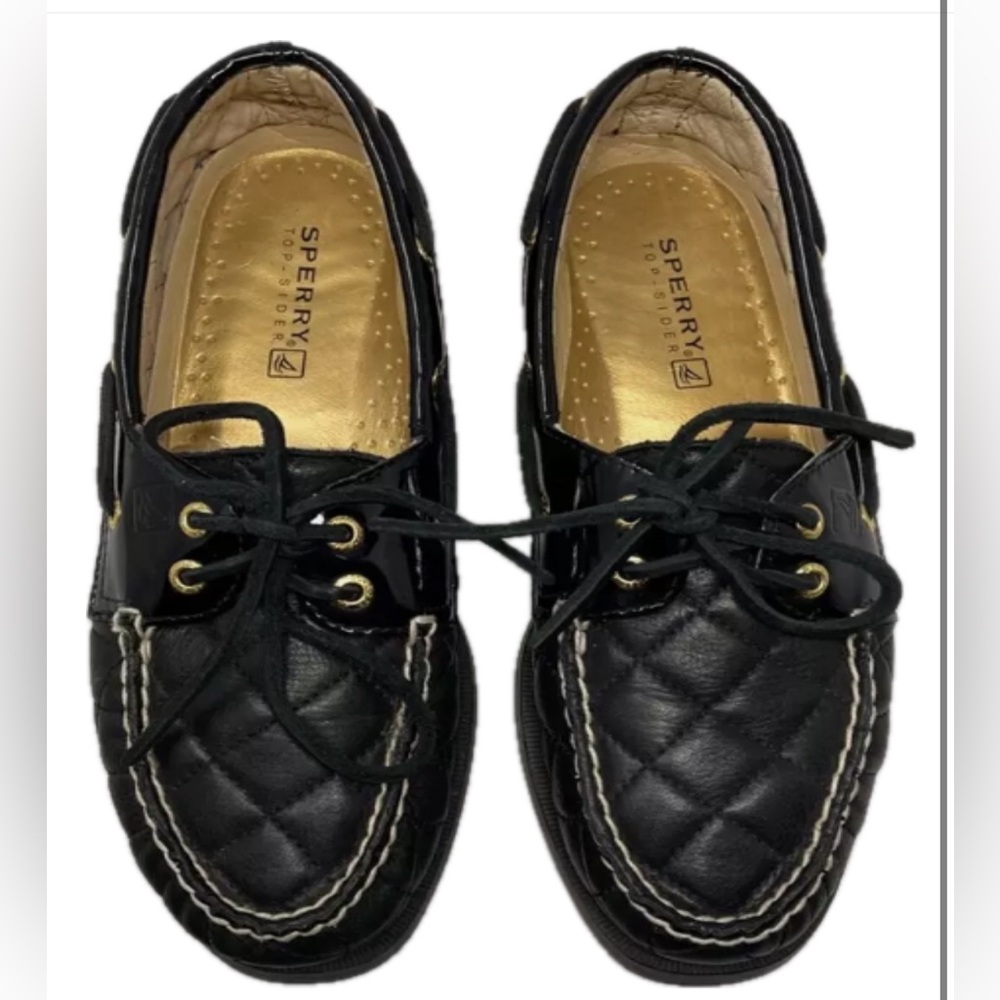 Sperry Top Sider Loafer Boat Quilted Leather Size 7.5 71/2
